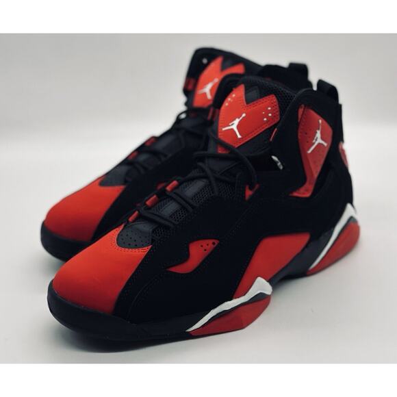 NEW Nike Air Jordan True Flight Black University Red CU4933-001 Men’s Size Multi - Picture 1 of 6